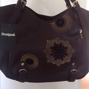 Desigual Burgundy/Ruby Vegan Leather Purse